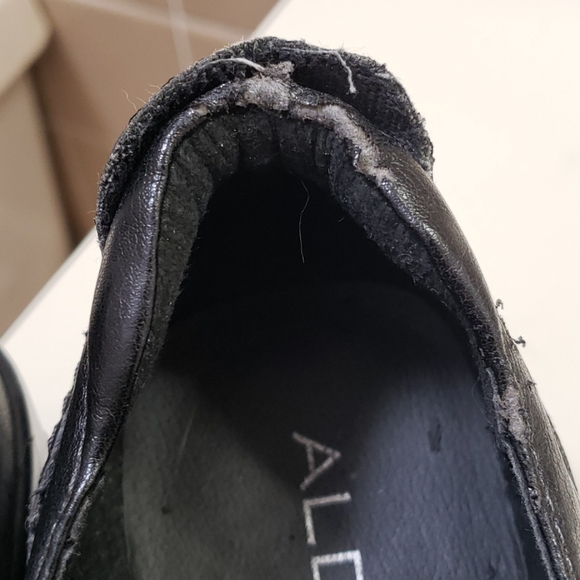 ALDO SHOES Leather Wedge Loafers - Picture 7 of 10